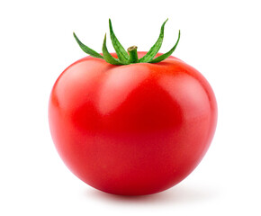 Fresh tomato isolated on white.