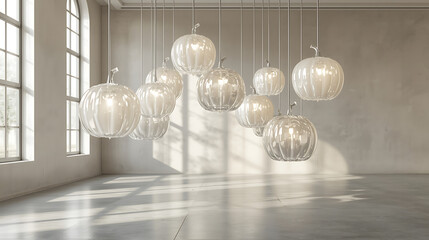 silver christmas balls as holiday ornaments on a white background