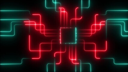 AI circuit board background. Computer motherboard with a chip, Processor with technological artificial concept. Motherboard digital chip lines connecting electronic components on a motherboard . - Powered by Adobe