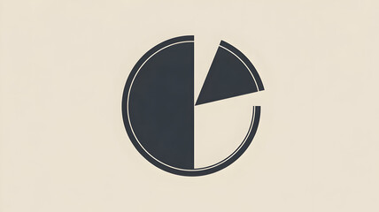 Analyze business growth with this dynamic pie chart illustration for presentations