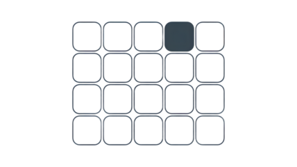 Modern app grid interface showing selection options for intuitive navigation