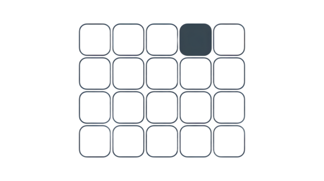 Modern app grid interface showing selection options for intuitive navigation