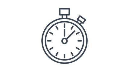 Modern stopwatch icon symbolizing time management and productivity strategies