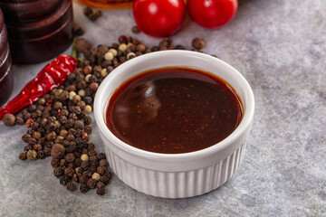 Black pepper sauce for meat