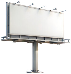 Obraz premium 3D rendered blank billboard mockup png advertising png template png marketing png sign png display png blank png design png outdoor png promotion png transparent background image