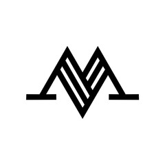 M monogram logo