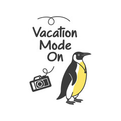 Penguin with Camera – Vacation Mode