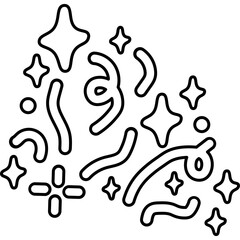 Confetti Party Outline