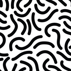 ABSTRACT BLACK AND WHITE seamless pattern simple modern clean background ornament element design wallpaper backdrop modern minimalist decorative texture hand drawn