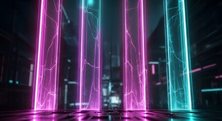 abstract colorful lights background with bright glowing colors and dynamic party energy