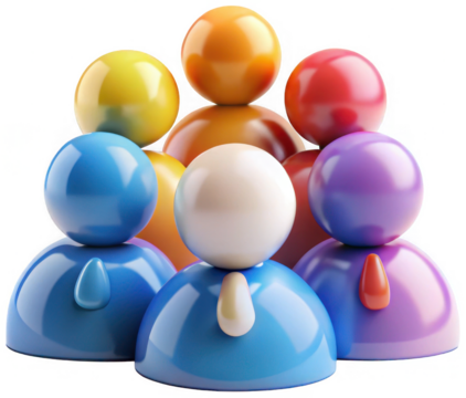 Business teamwork and collaboration icon png 3D render png team png office png network png workflow png management png support png cooperation png strategy png transparent background image - Powered by Adobe