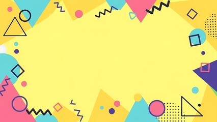 Colorful Geometric Shapes Background for Creative Design Projects