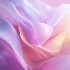 Soft Floral Abstract: Pastel Pink and Purple Gradient Mesh