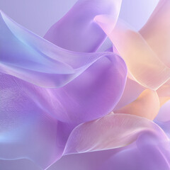 Ethereal Silk Waves: Soft Pastel Gradient Mesh Background