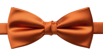 Orange bow tie transparent background cutout png