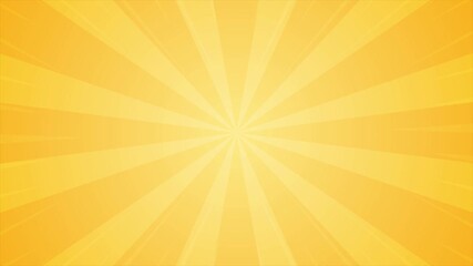 Bright Yellow Sunburst Background with Radial Rays and Pixelated Effect. - Powered by Adobe