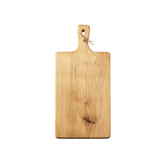 Fototapeta premium Wooden cutting board with handle and hole
