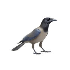 Obraz premium Hooded crow on Transparent Background