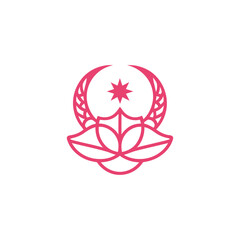 Lotus star crescent