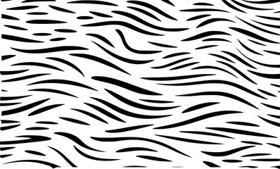 Obraz premium Black and White Abstract Zebra Stripe Pattern Background