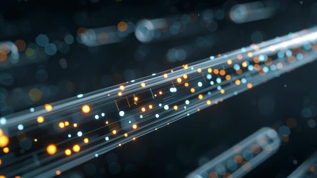 Macro shot micro capillary tube with genomic code overlay floating in space, surgical clean sterile clinical aesthetic, gene-based therapy
