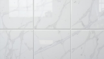 Elegant White Marble Tile Pattern for Sophisticated Interiors, Perfect for Modern Bathrooms and Kitchens, Adding a Touch of Luxury and Style to Any Space