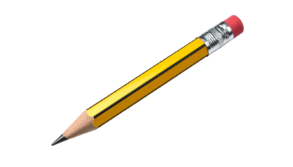 A close-up studio shot of a pencil isolated against a black background