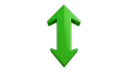 Green arrow pointing both up and down