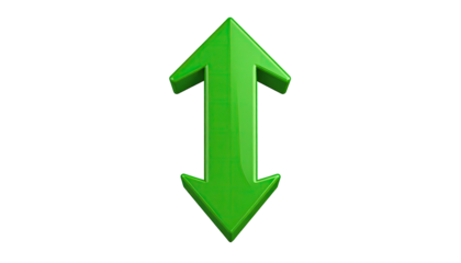 Green arrow pointing both up and down