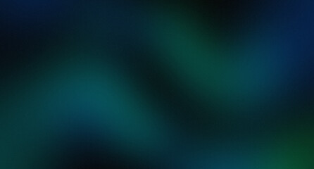 Fototapeta premium black Abstract background with noisy gradient Emerald Green teal with Grain Detail Texture