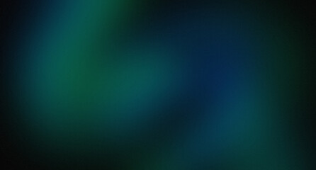 black Abstract background with noisy gradient Emerald Green teal with Grain Detail Texture