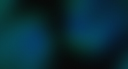 black Abstract background with noisy gradient Emerald Green teal with Grain Detail Texture