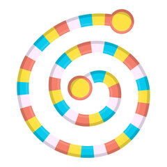 Fototapeta premium Simbol Board Game Path