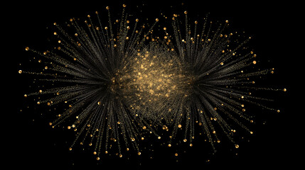 fireworks on a black background