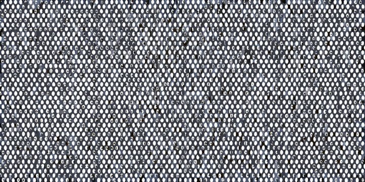 Abstract perforated metal sheet background with distressed dark gray texture