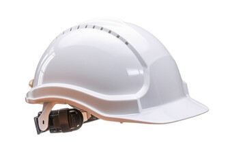 white hard hat isolated on white background