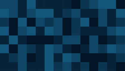 Dark Blue Pixel Block Background Pattern for Modern Digital Design