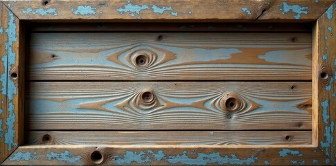 Rustic, weathered wooden frame, distressed finish, picture frame, brown, detail