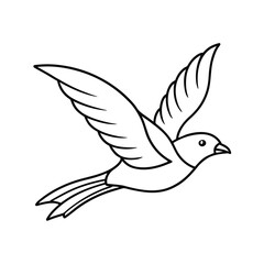Obraz premium 🕊️ Vector illustration of a flying white dove, a symbol of peace, love, and freedom, with elegant wings in flight