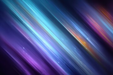 Abstract colorful diagonal lines background with neon glow and motion for dynamic visual design