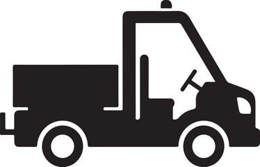 Obraz premium Utility cart icon vector graphic illustration delivery service