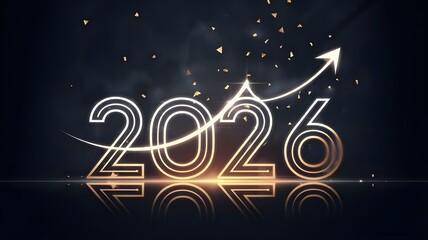 Glowing White Gold 2026 On Navy