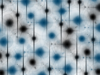Blue and black patterned background with many small dots