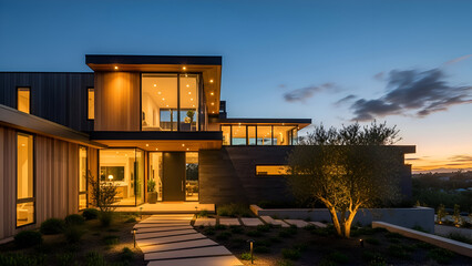 Obraz premium beautiful house exterior