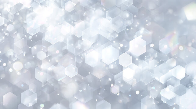 光輝くシルバーのビジネス背景「AI生成画像」
