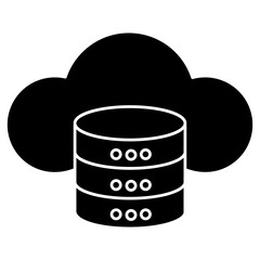 Cloud Storage Icon, Online Cloud Storage, Secure Data Backup, Digital File Storage, Cloud Data Platform