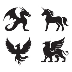 dragon icon vector