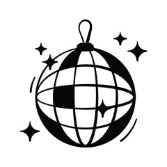 A glowing disco ball, dance parties, nightlife, and festive celebrations