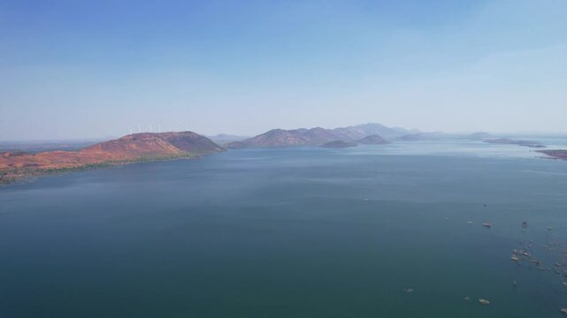 water in the lake, backwaters