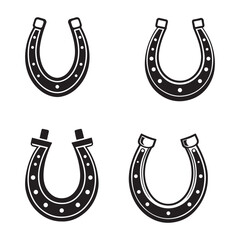 Horseshoe icon vector illustration.
